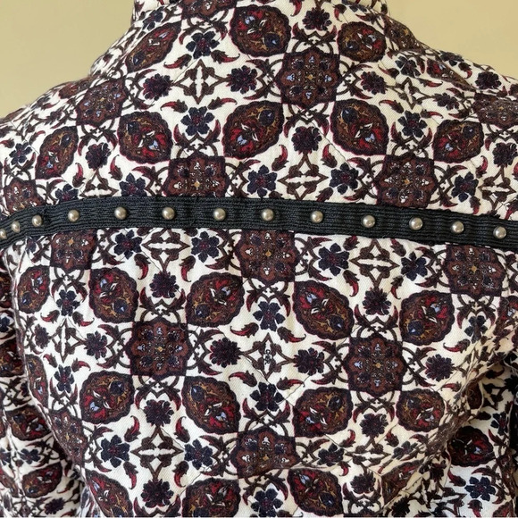 Maria Cher quilted beaded short evening jacket open front with pocket size 0 - Picture 10 of 12